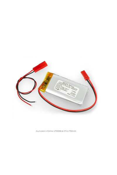 Akyga Acumulator de 3.7V 1700mAh Li-Polimer LP103058