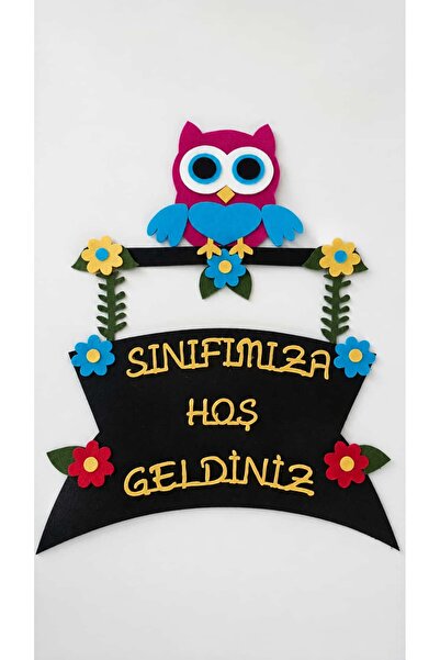 damlakids Keçe sınıf kapı süsü 1. Sınıfımıza hoşgeldiniz 1,2,3 sınıf
