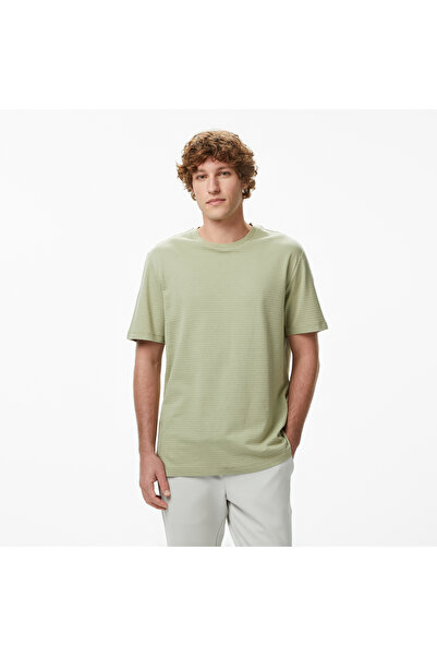 Nautica Erkek Yeşil Regular Fit Çizgili T-Shirt