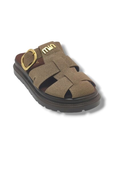 ŞANZELİZE AYAKKABI Champs-elysees k800-26 suede buckled anatomical sole women...