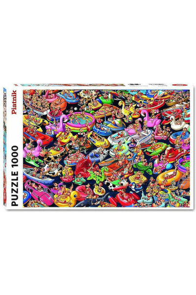Piatnik Bărci pneumatice plutind în jur Puzzle 2D 1000 piese Cod: 551949