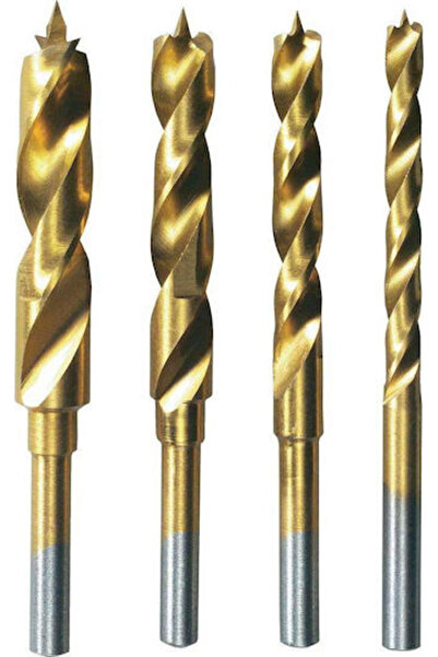 Dremel Set de 4 burghie din titan cu coadă cilindrică pentru lemn Cod: 261506...