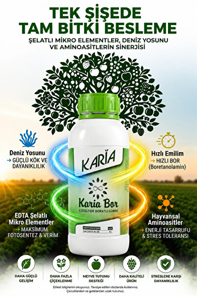 KARİABOR Karia Bor Çözeltide Boratlı Gübre 1 Lt