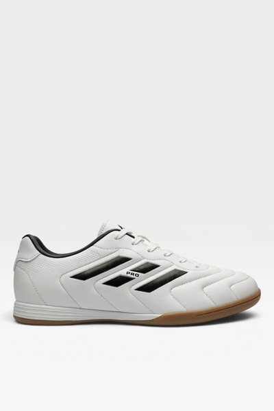 Liger Indoor Soccer Shoes Non-Slip Rubber Sole Men's Futsal Shoes White