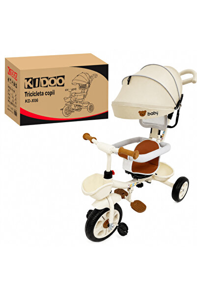 kidoo Tricicletă Evolutivă Kiddo KD-X06, Poziție de Somn, Copertină UV, Roți ...