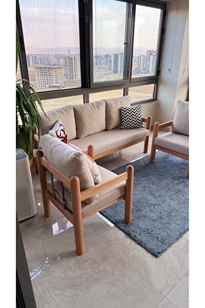 cdmobilya c.d.mobilya Masif Ahşap Bahçe Balkon takımı