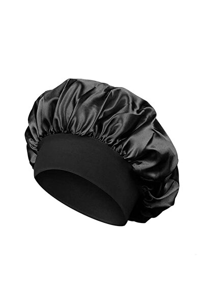 Choice1 black Newly Satin Night Hair Cap Women's Solid Sleeping Hat Sleep Car...