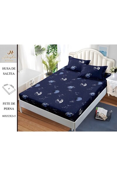 OEM Satin Cotton Bed Cover 2 Persons 3 Pieces with Elastic 180x200 cm, Model ...