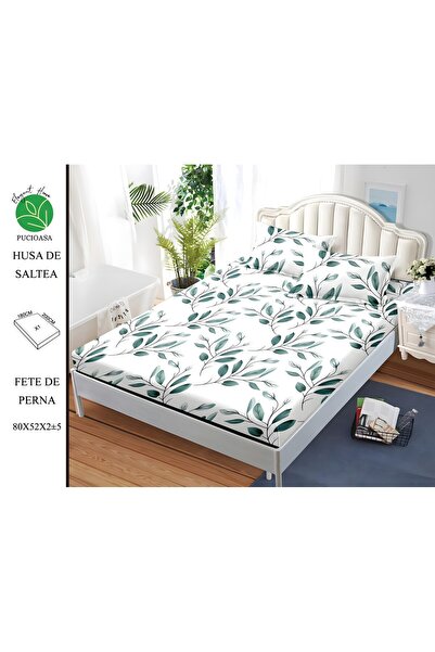 naniland.ro Husă de Pat Finet 2 Persoane 3 Piese cu Elastic 180x200 cm, Model...