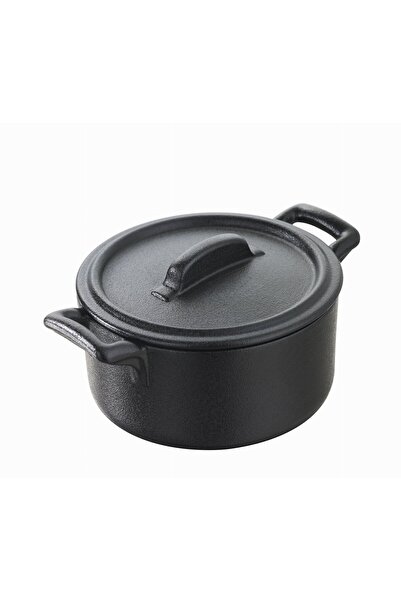 REVOL Oala de bucatarie, Revol, Portelan, Capac inclus, Negru