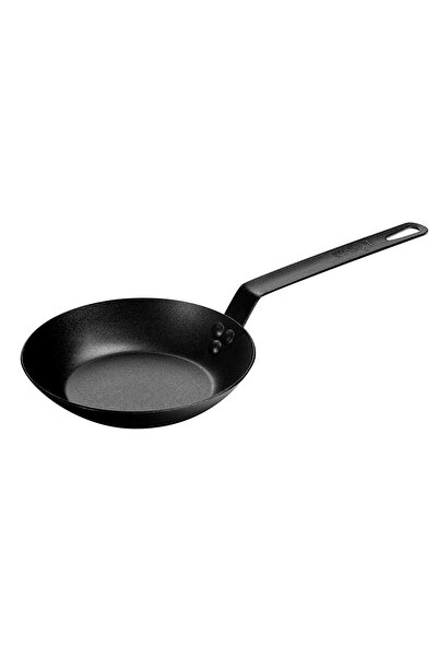 Lodge Tigaie adanca rotunda din otel carbon cu maner asezonata 20 cm L-CRS8