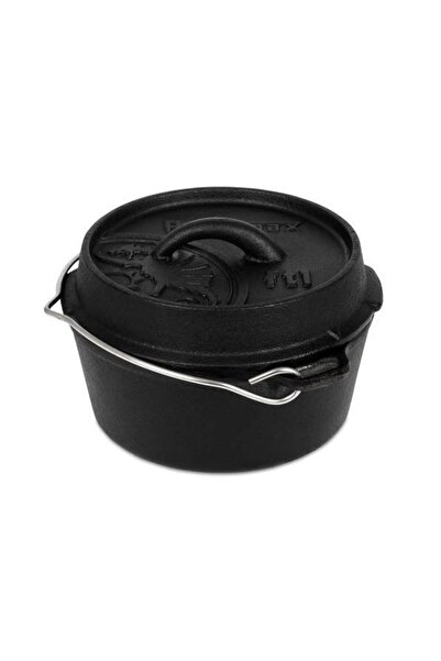 Petromax Oala din fonta 0.93 l, cu fund plat, negru
