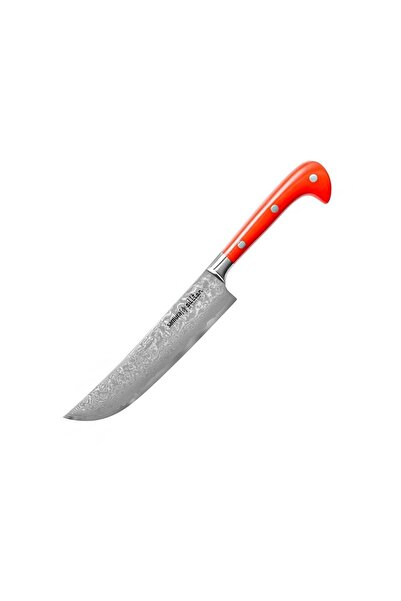 Samura Cutit universal, Samura, Otel, 16.4 cm, Rosu/Argintiu