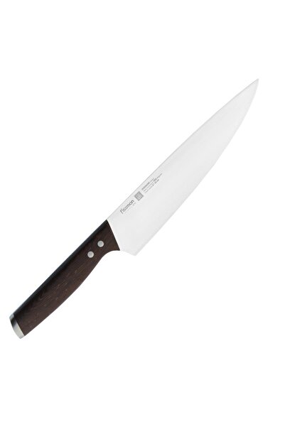 Fissman Cutit de bucatar, Fissman, 21cm, otel, maner din lemn, argintiu/maro