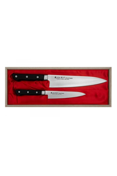 Satake Cutlery Set 2 cutite, Satake cutlery, Satoru, 21 cm si 13.5 cm, Negru