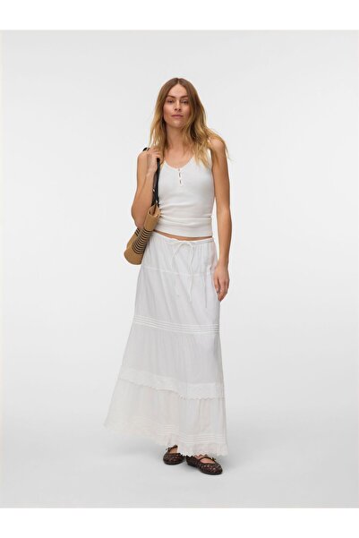 Vero Moda Rock VMSANDY Hohe Taille Langer Rock