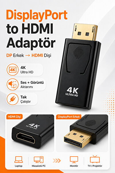 Anunnaki محول DisplayPort إلى HDMI، محول DisplayPort ذكر إلى HDMI أنثى، جهاز ...