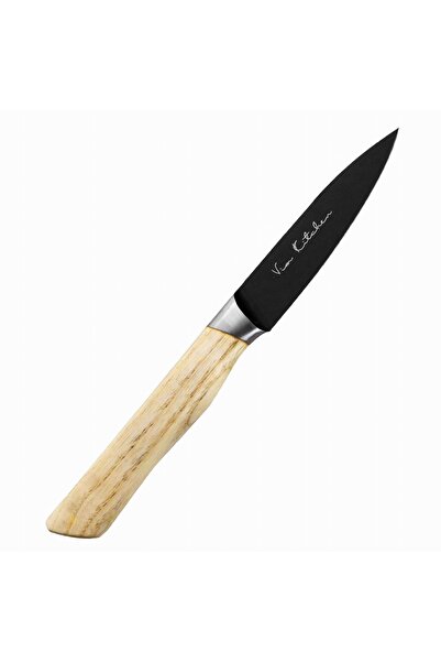 Satake Cutit de bucatarie Satake, 9 cm, Otel inoxidabil, Lemn, Negru, Bej