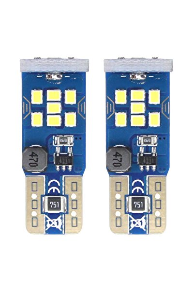 AMIO Becuri auto LED CANBUS 21SMD UltraBright 2016 T10 W5W White, lumina alba...