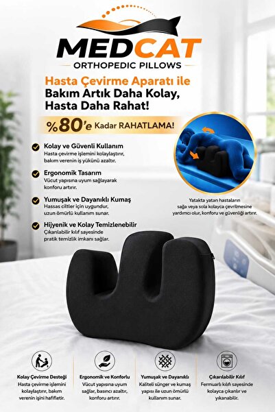MedCat Hasta Çevirme Süngeri Hasta Çevirme Aparatı Hasta Çevirme Yastığı Pozisyon Yastığı Bakım Yastığı