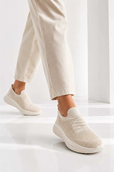 Slipcat Lace-Up Look, Lightweight and Comfortable Design, Knitwear, Casual Sn...