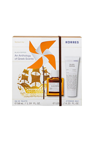korres Σετ Προσφοράς Eau de Toilette Μαύρο Πιπέρι - Άρωμα 50ML & Λοσιόν για μ...