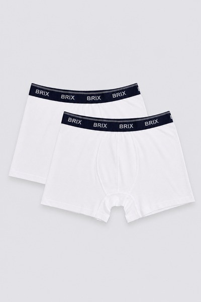 Brix Men's 2-Pack Boxer White