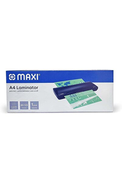 MAXİ آلة تغليف A4 باللون الأسود
