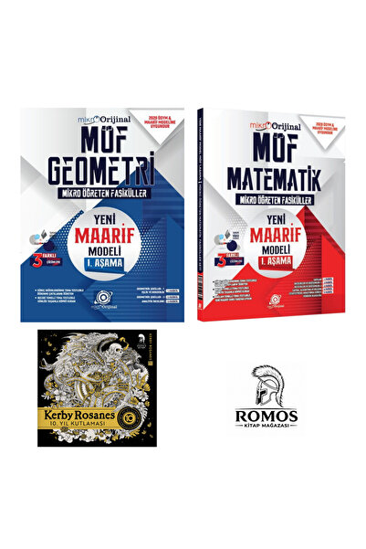 Orijinal Yayınları 2027 Maarif Model Mat-Geo Fasikül Seti + Kerby Rosanes 3 k...
