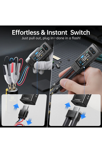 FNIRSI ψηφιακό LCR/ESR tester LCR-ST2 Plus, επαναφορτιζόμενο