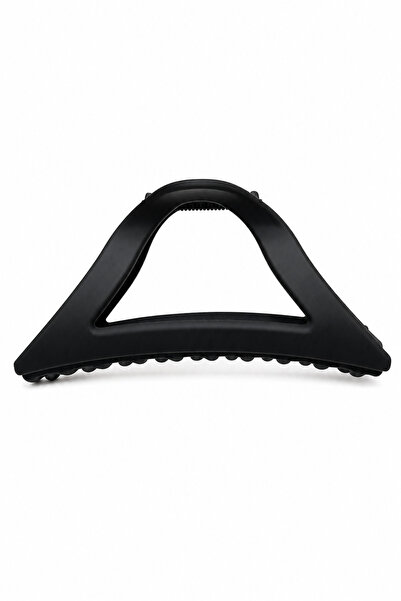 Jack Ferrero Black Matte Large Size Triangle Claw Hair Clip Stylish and Conve...