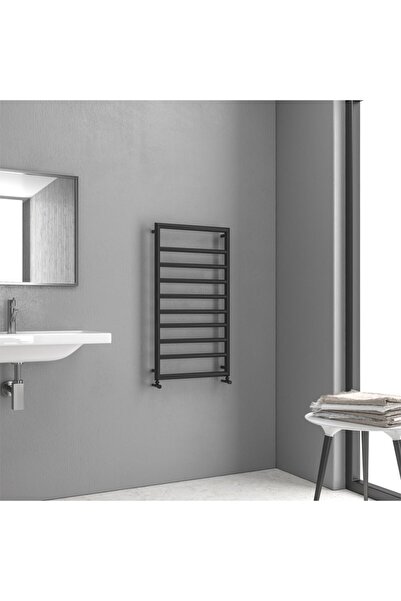 Karag Θερμαντικό σώμα μπάνιου μαύρο DESIGN 7 10,7x50x90cm