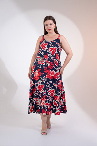 Roxxlen Women's Plus Size Strap Dress
