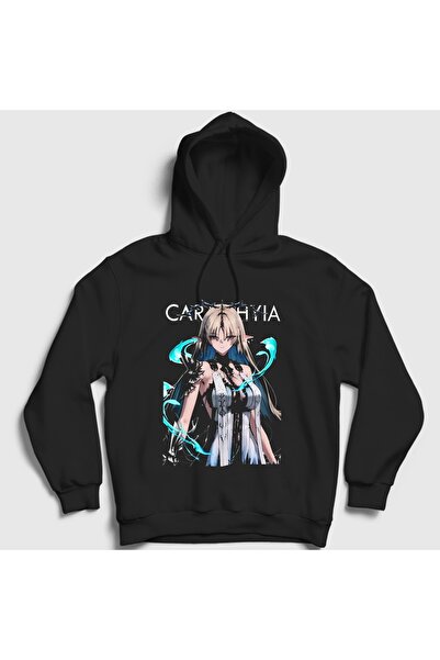 Presmono سويت شيرت بقلنسوة أسود للجنسين من Cartethyia V2 Wuthering Waves 6117...