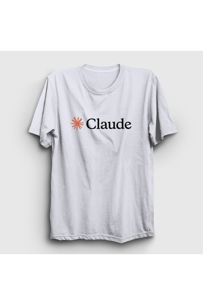 Presmono Unisex White Logo Star Claude T-Shirt 613386Tt