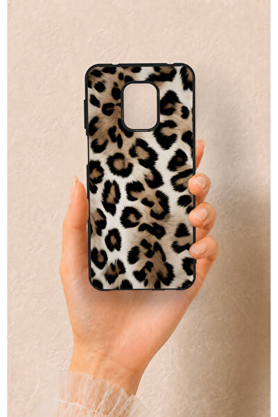 Vip Case Redmi Note 9 Pro 9S Uyumlu Leopar Derisi Desenli Silikon Kılıf