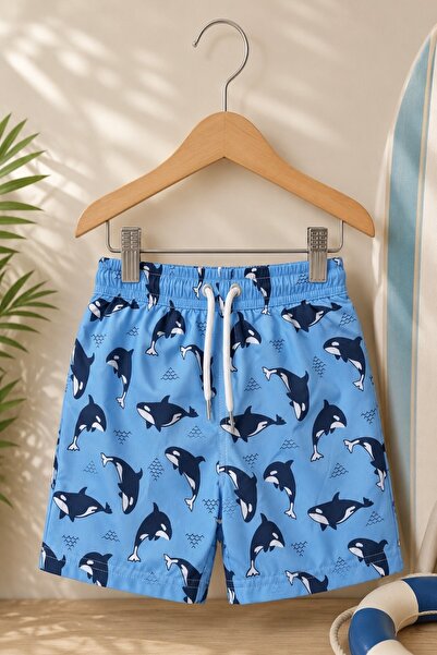 DeKuBaby New Season Patterned Quick-Dry Boys' Shorts Swimwear - Children's Se...
