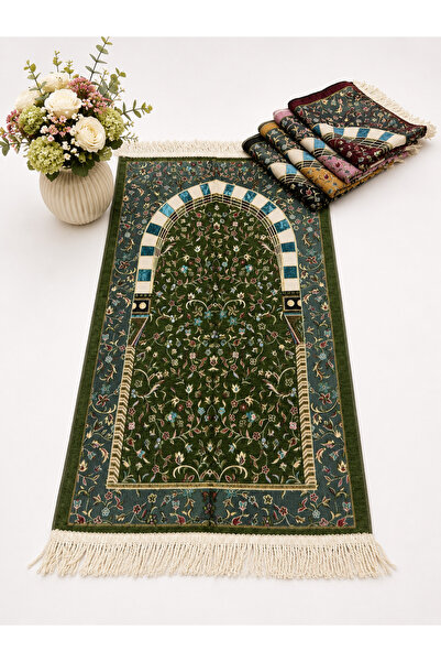 Uğurlu Hac Ravza Şöni̇l Prayery Mats 5 Pieces Mixed Colors