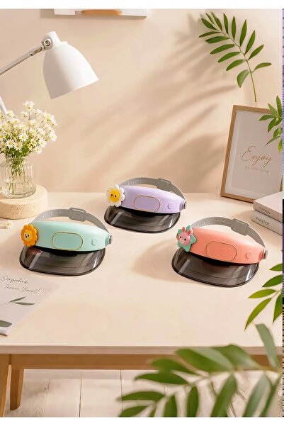 Wolawood Premium Şarjlı Vizörlü Fan Şapka – USB Şarjlı 3 Kademeli Sessiz Mini...