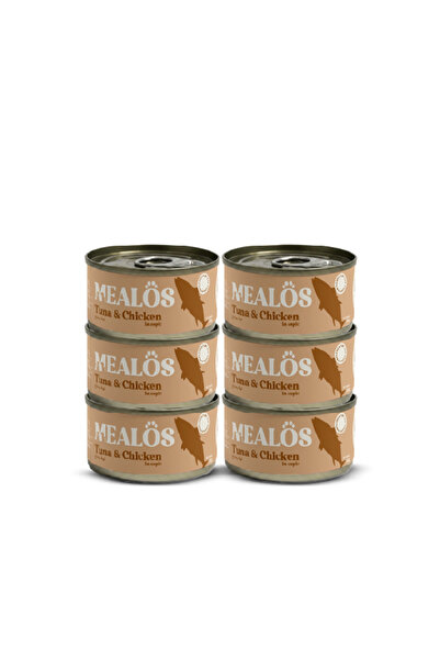 MEALOS Milos Canned Wet Food for Cats with Tuna and Chicken in Jelly 6 Pcs in...