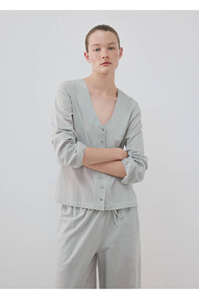 MANGO Woman İki parçalı pötikareli pijama