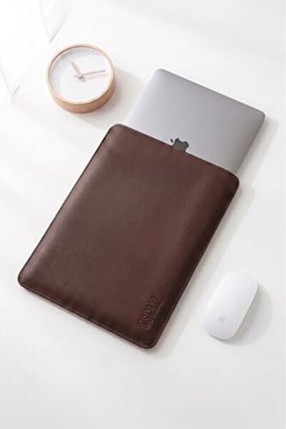 Yıldızan Edl Shop Minimalist 13 Inch Laptop Case, Vegan Leather, Water Repell...