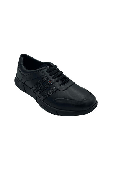 Mario Lavalle , pantofi casual bărbați model 090, piele naturală, Negru