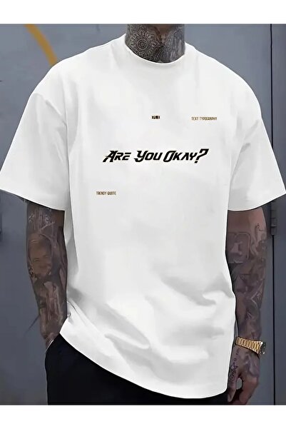 17 seramik Are You Okay? Round Neck T-shirt | Men'S 2026 Limited Edition Casu...