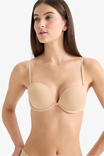 DeFacto Micro Covered Half Padded Underwire Strapless Bra (26 Sp)