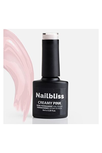 nailbliss Ojă semipermanentă Crem Roz, 8 ml – culoare intensă, luciu și rezis...