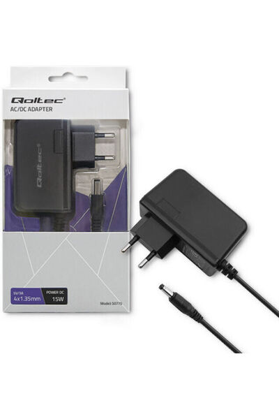 Qoltec Încărcător universal pentru laptop 5V 3A cu cablu de alimentare detașa...