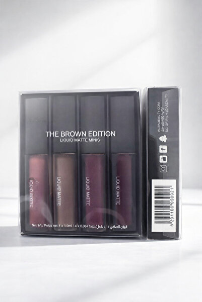 The Hu da Beauty brown edition liquid matte minis lipstick (4 Pices Set)