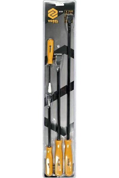 Vorel Set de unelte de mână cu mânere din plastic, 4 piese