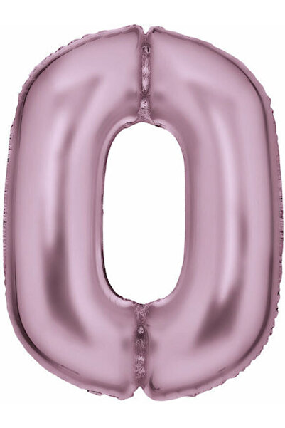 Balloon Folie Jumbo Numărul 0 Roz 86cm